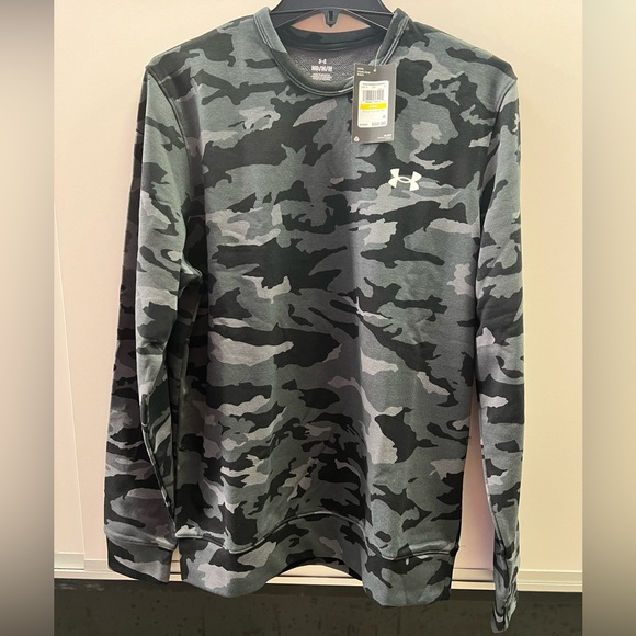 UA men’s Terry Crew Neck sweater - Picture 1 of 3